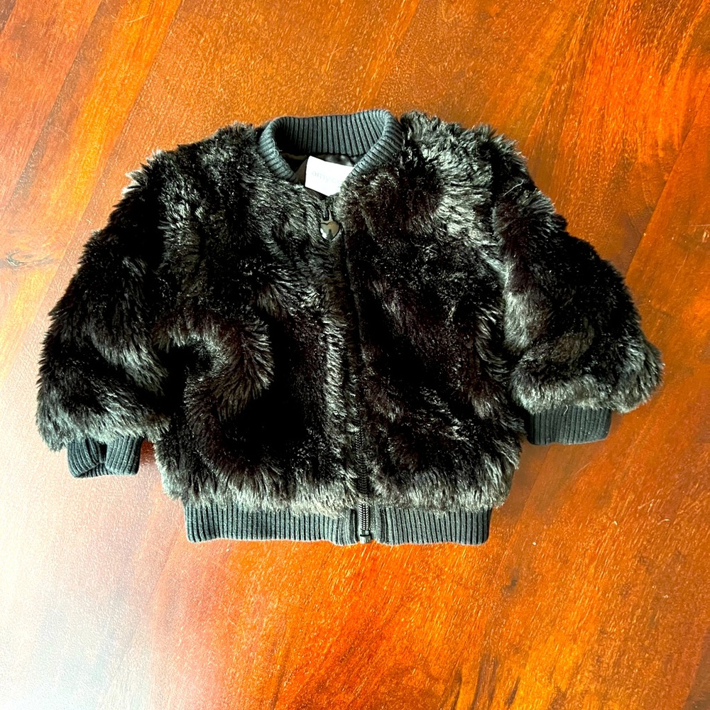 Any Coe faux fur full zip jacket